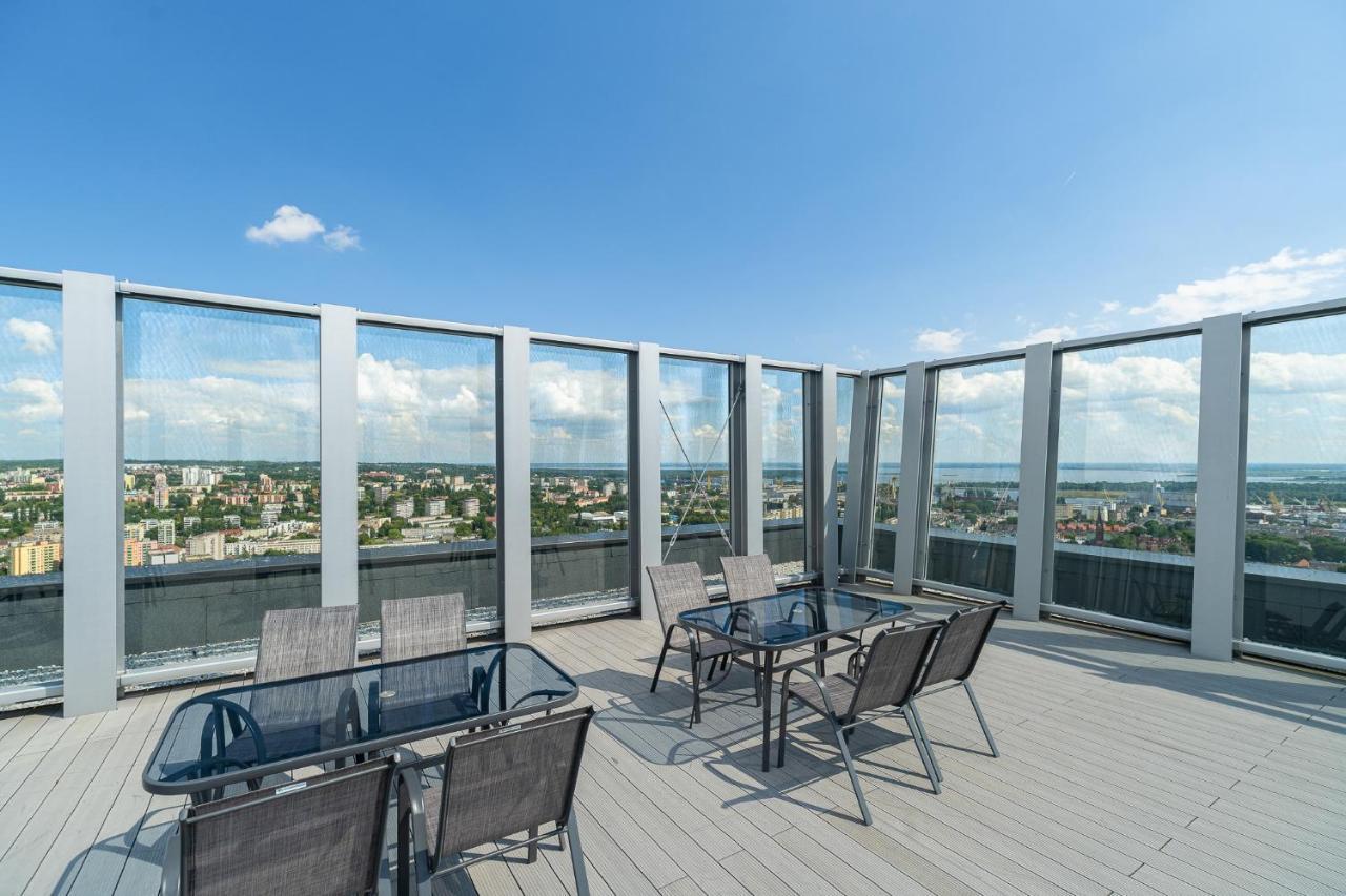 Apartament W Hanza Tower シュチェチン エクステリア 写真